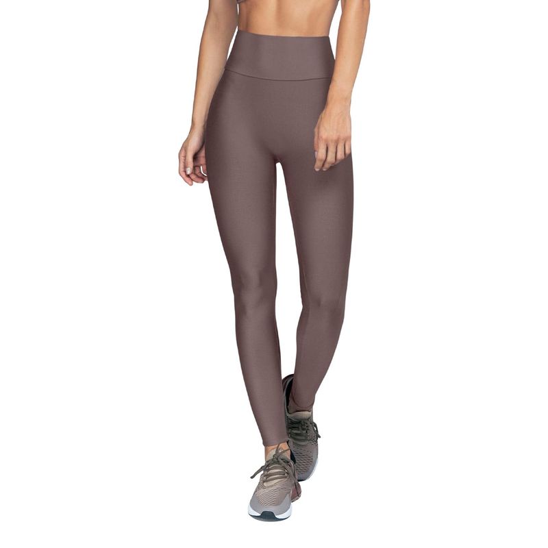LEONISA - Legging deportivo tiro alto con corte en glúteos tipo corazón 195607 Café