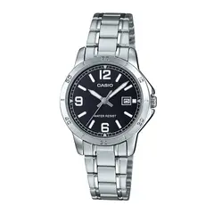 CASIO - Reloj LTP-V004D-1B2UDF Acero Mujer Plateado