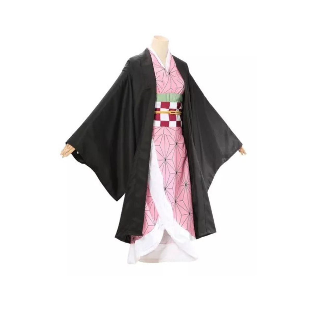 GENERICO - Disfraz Nezuko Kimetsu No Yaiba Cosplay Anime Niña Talla 140