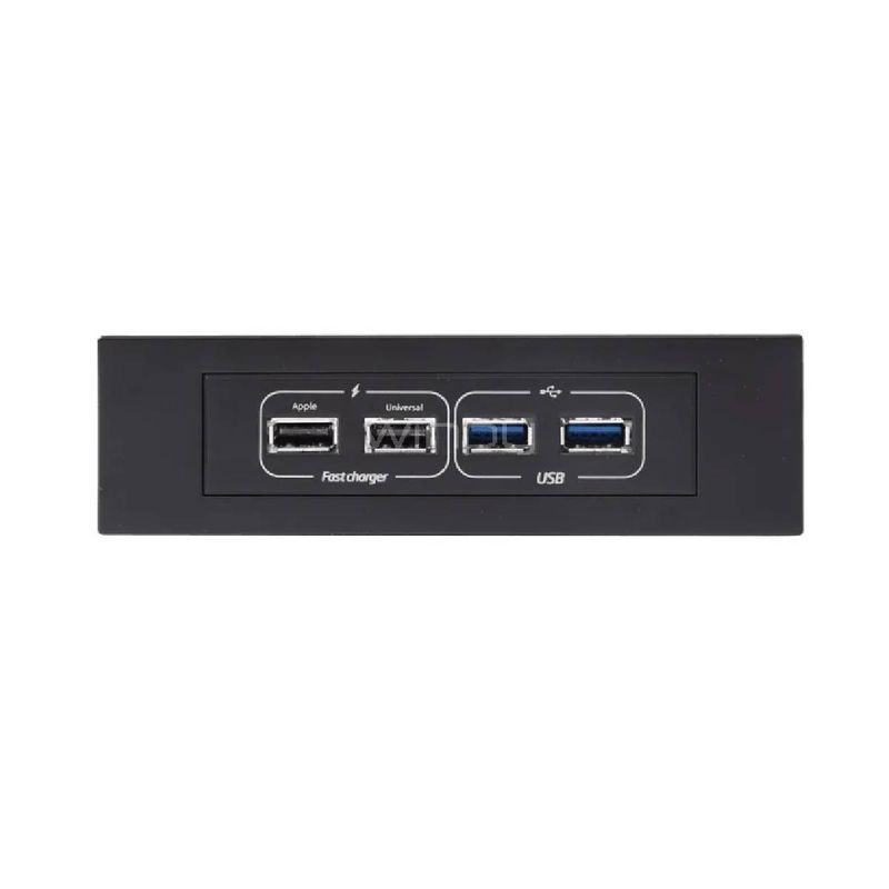 GAMEMAX - Adaptador Disco Duro Gamemax FC01-U3 2 USB Frontal 3.0