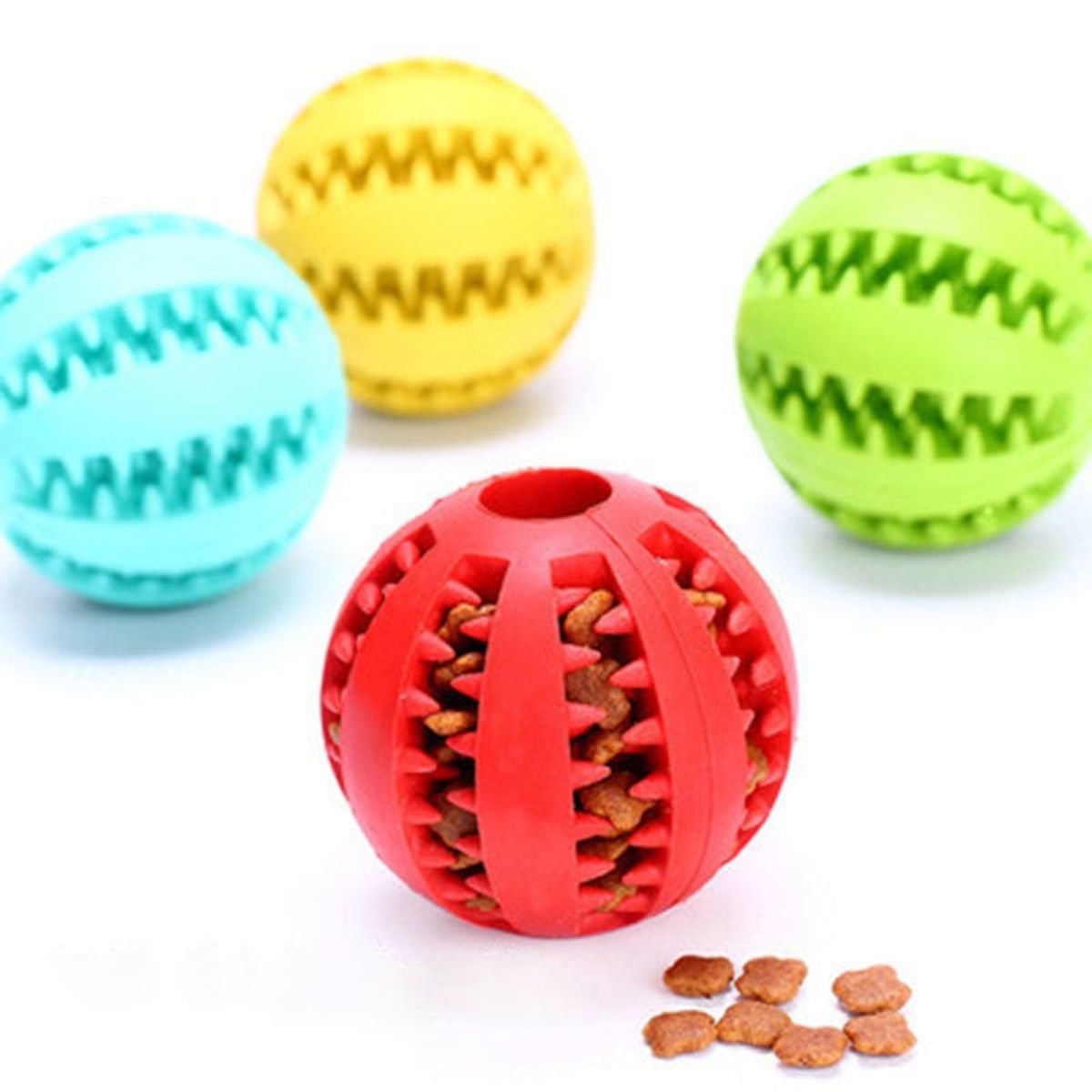 MASCO TODO - Set Pack 3 Pelota Dental Para Mascotas Perro Interactiva 7cm