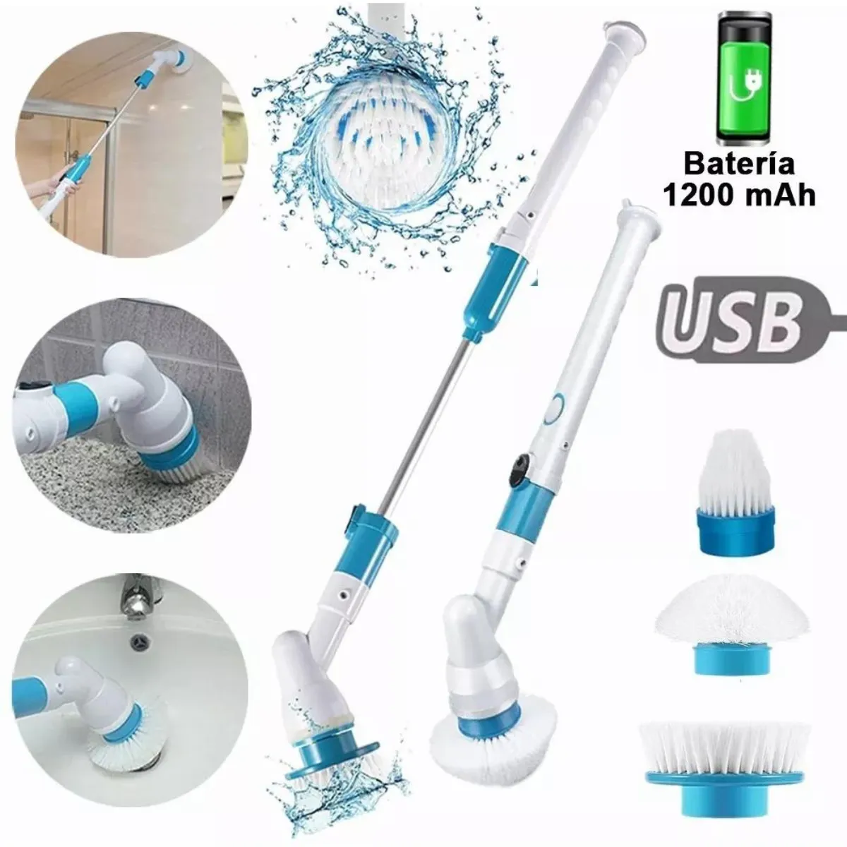 GENERICO - Cepillo Eléctrico Potente Extensible