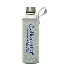 ALKANATUR - Botella De Cristal Borosilicato