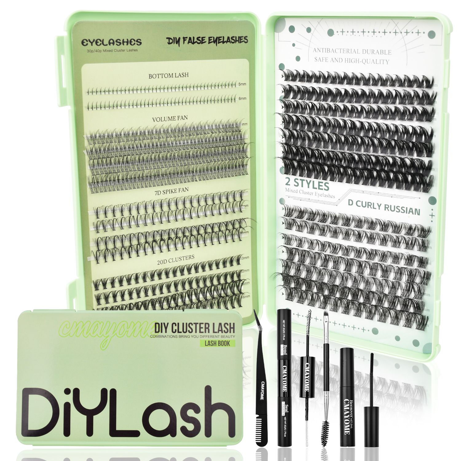 530 Set De Pestañas Extensiones Reutilizables Postiza - image 1