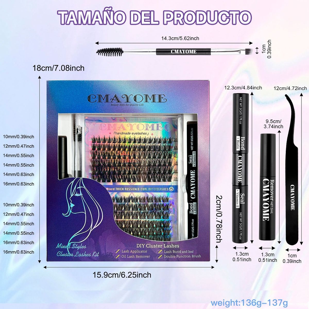 YAYKO - EYELASH KIT PESTAÑAS POSTIZAS