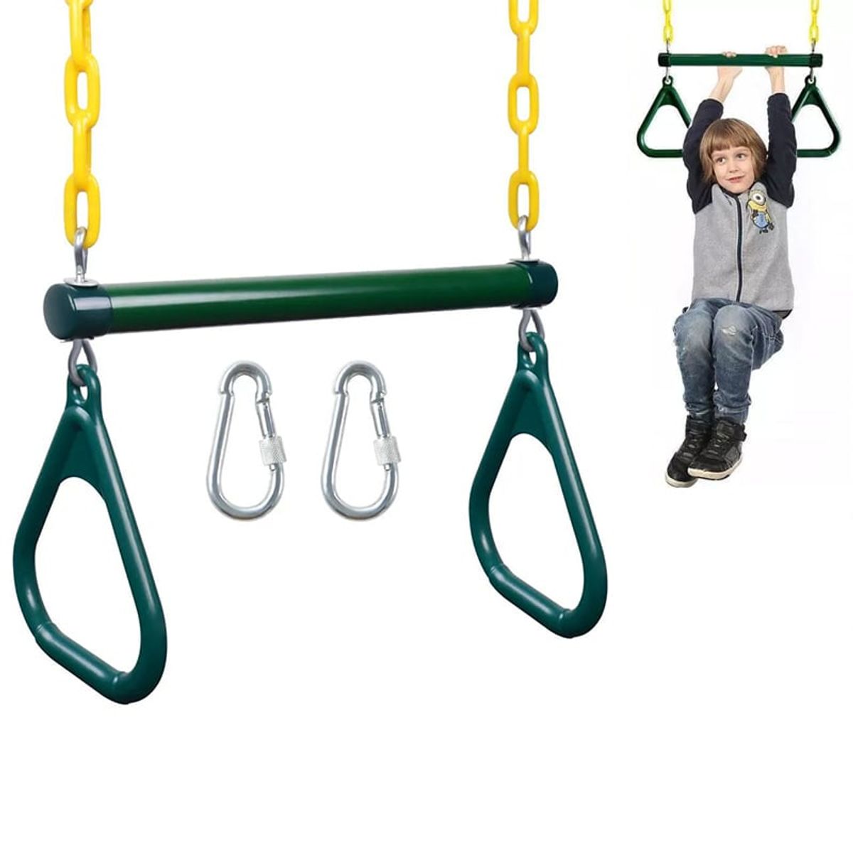 KUANGYE - Barra Trapecio Más Anillos Y Accesorios Gimnasia Focuswing