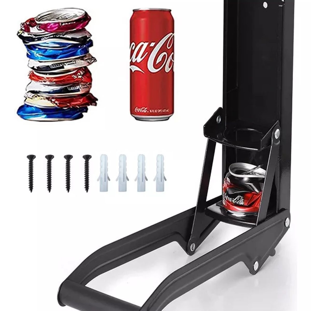 KUANGYE - Aplastador De Latas De Aluminio Negro_