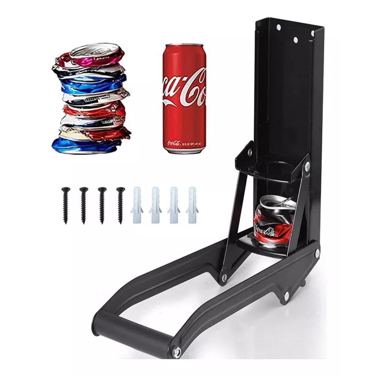 KUANGYE - Aplastador De Latas De Aluminio Negro_