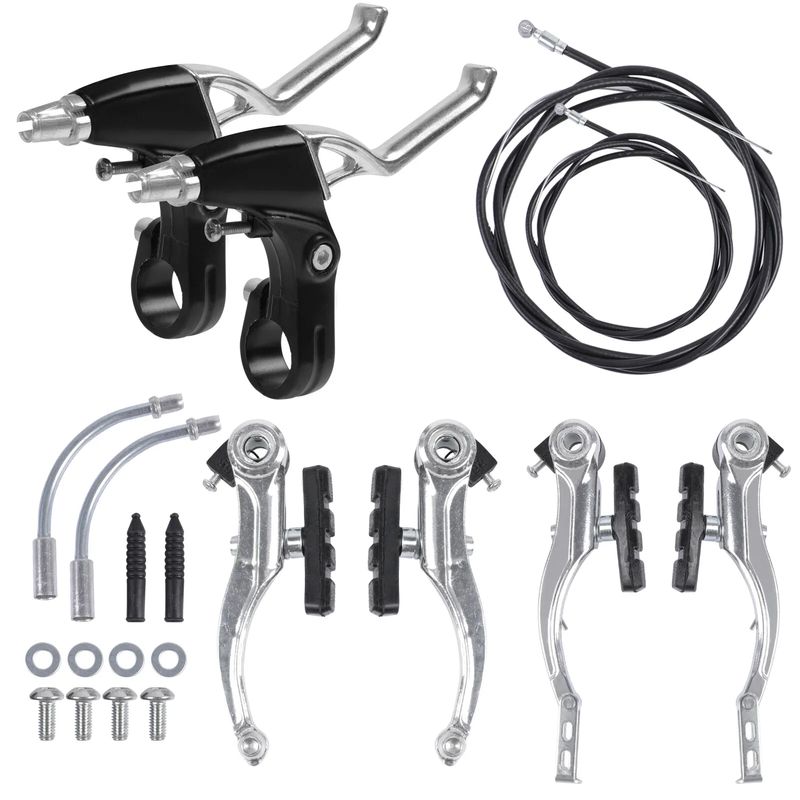 KUANGYE - Juego Completo De Frenos V-brake Bicicleta Acero Plastificad