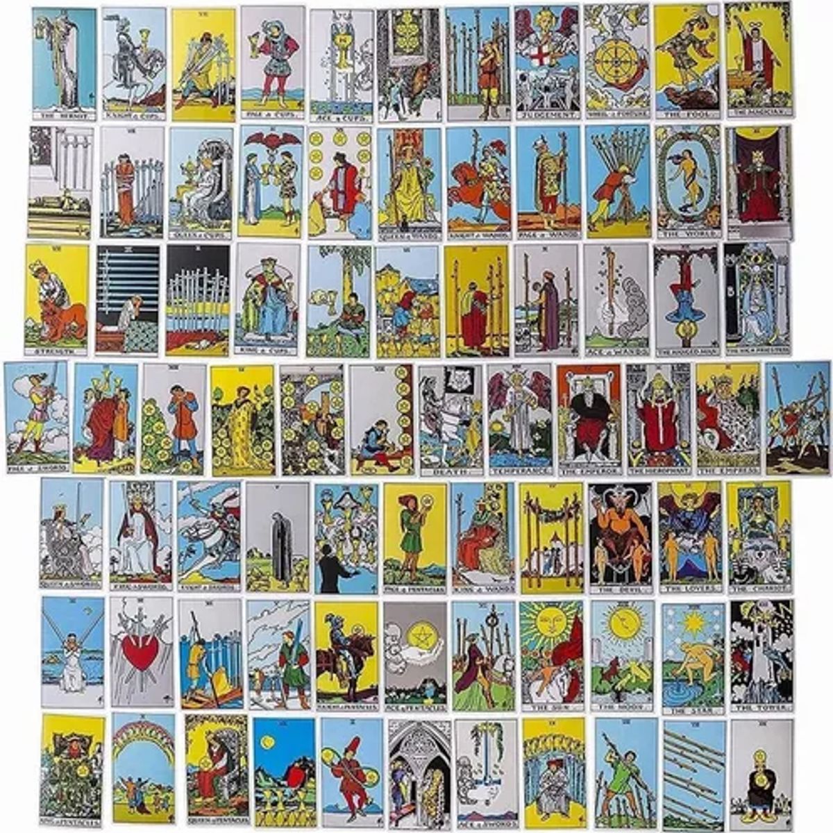 EDWINAYY - Cartas Tarot Mazo Rider Waite Arcanos Lectura En Espa?ol
