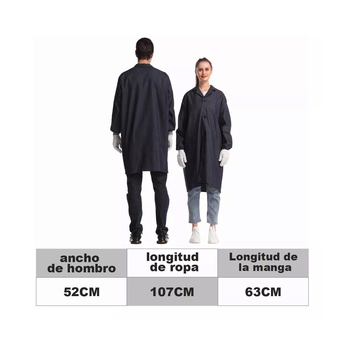 EDWINAYY - Cotona Poplin Overol - Calidad Premium Delantal Granja