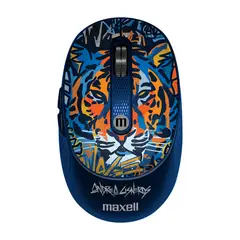 MAXELL - Mouse Inalámbrico Diseño Wild 4000dpi Usb/usb-c Tigre