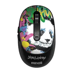 MAXELL - Mouse Inalámbrico Diseño Wild 4000dpi Usbusb-c Panda