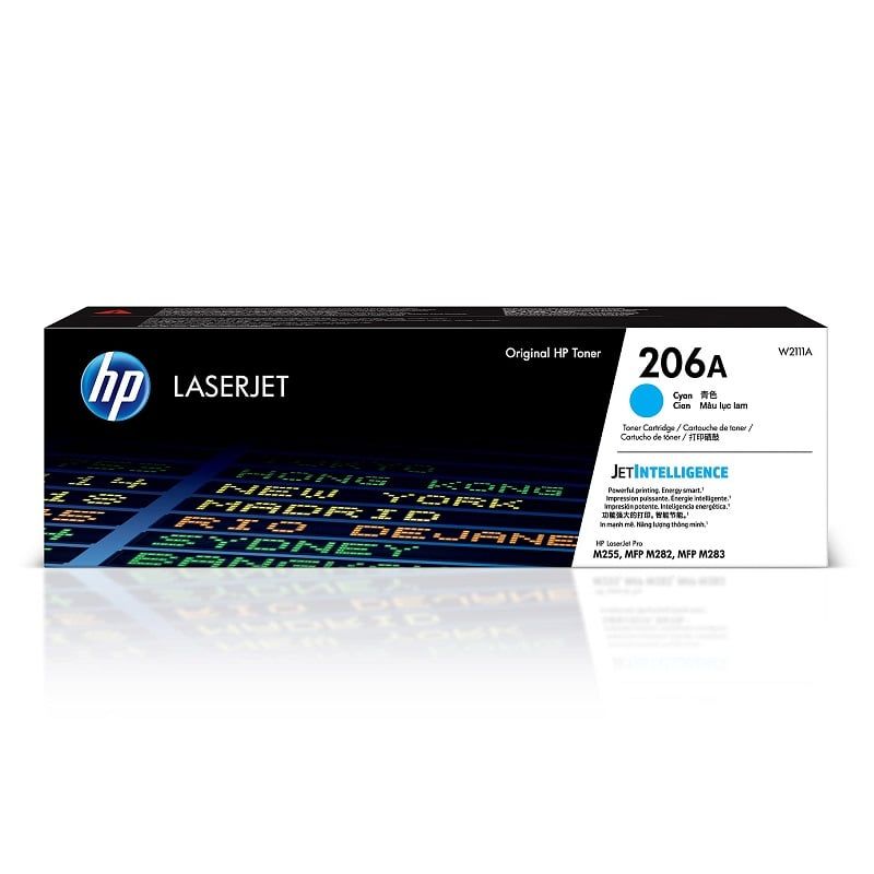 HP - Cartucho de Tóner HP 206A pág. 1.250 Cyan W2111A