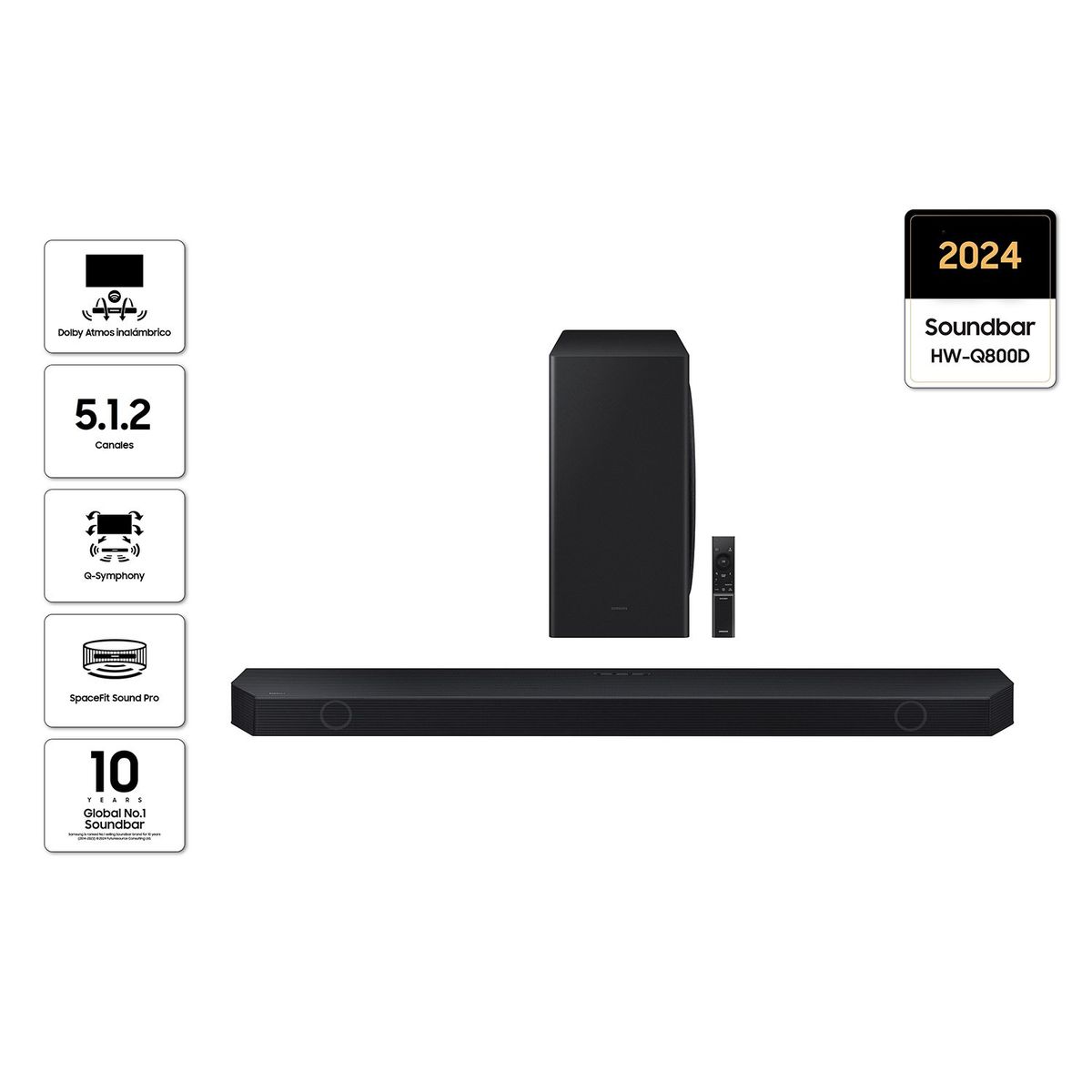 SAMSUNG - Soundbar HW-Q800D 512 ch