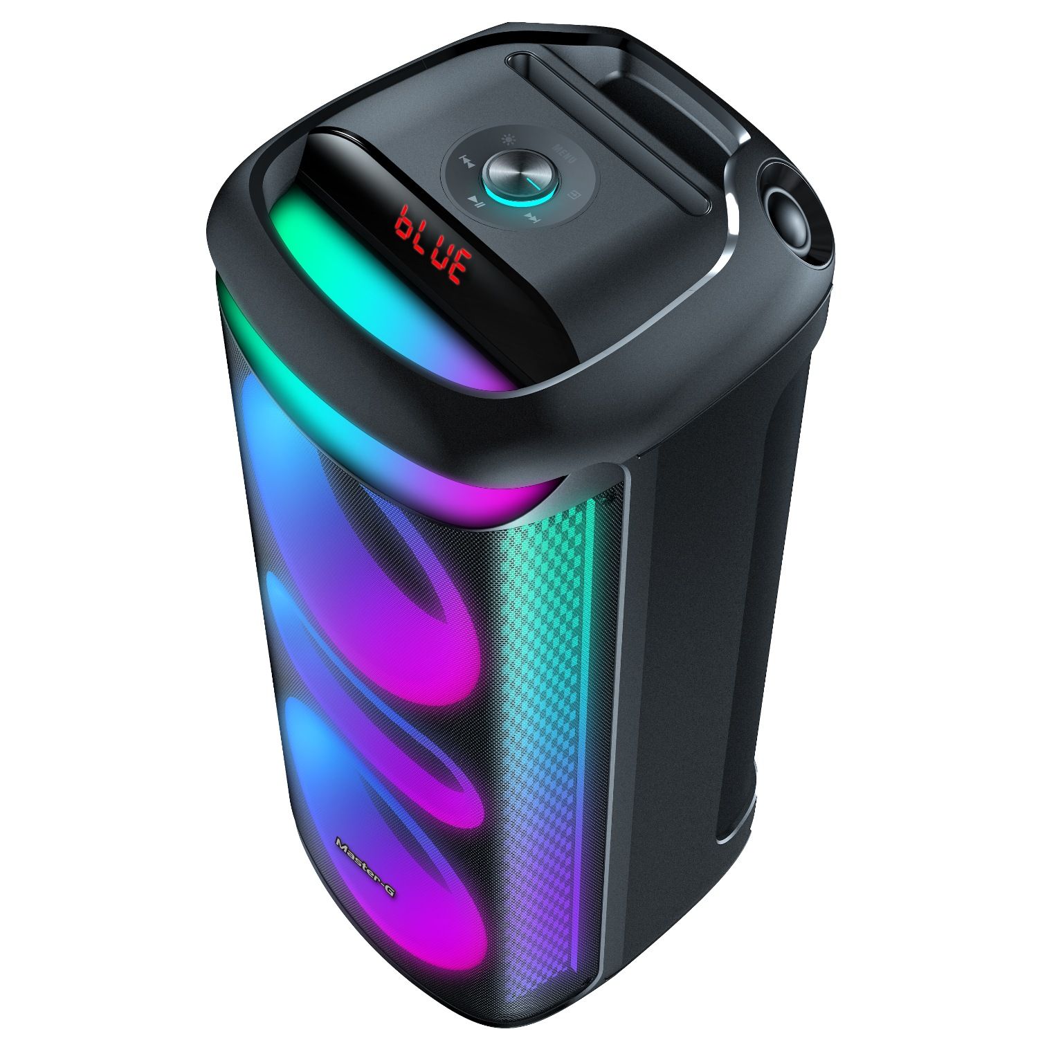 MASTER G Parlante inalámbrico Bluetooth Zeus 8” con Karaoke