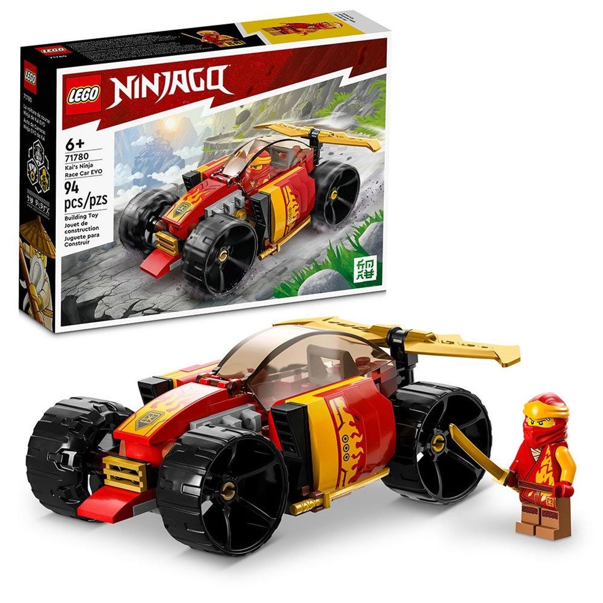 LEGO - LEGO Auto de Carreras Ninja EVO de Kai - 71780