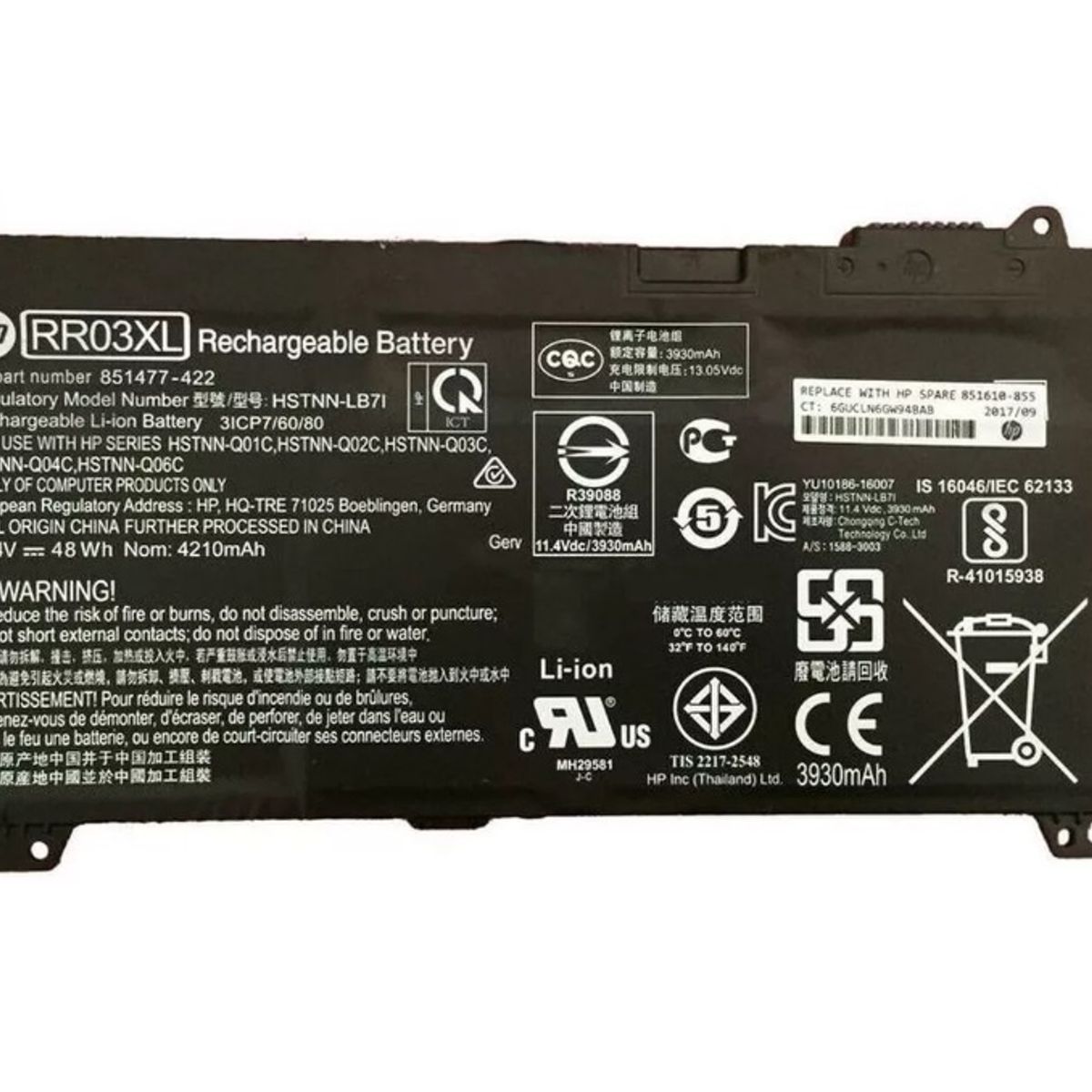 HP - Batería Original Hp Probook 430 G4 440 G4 450 G4