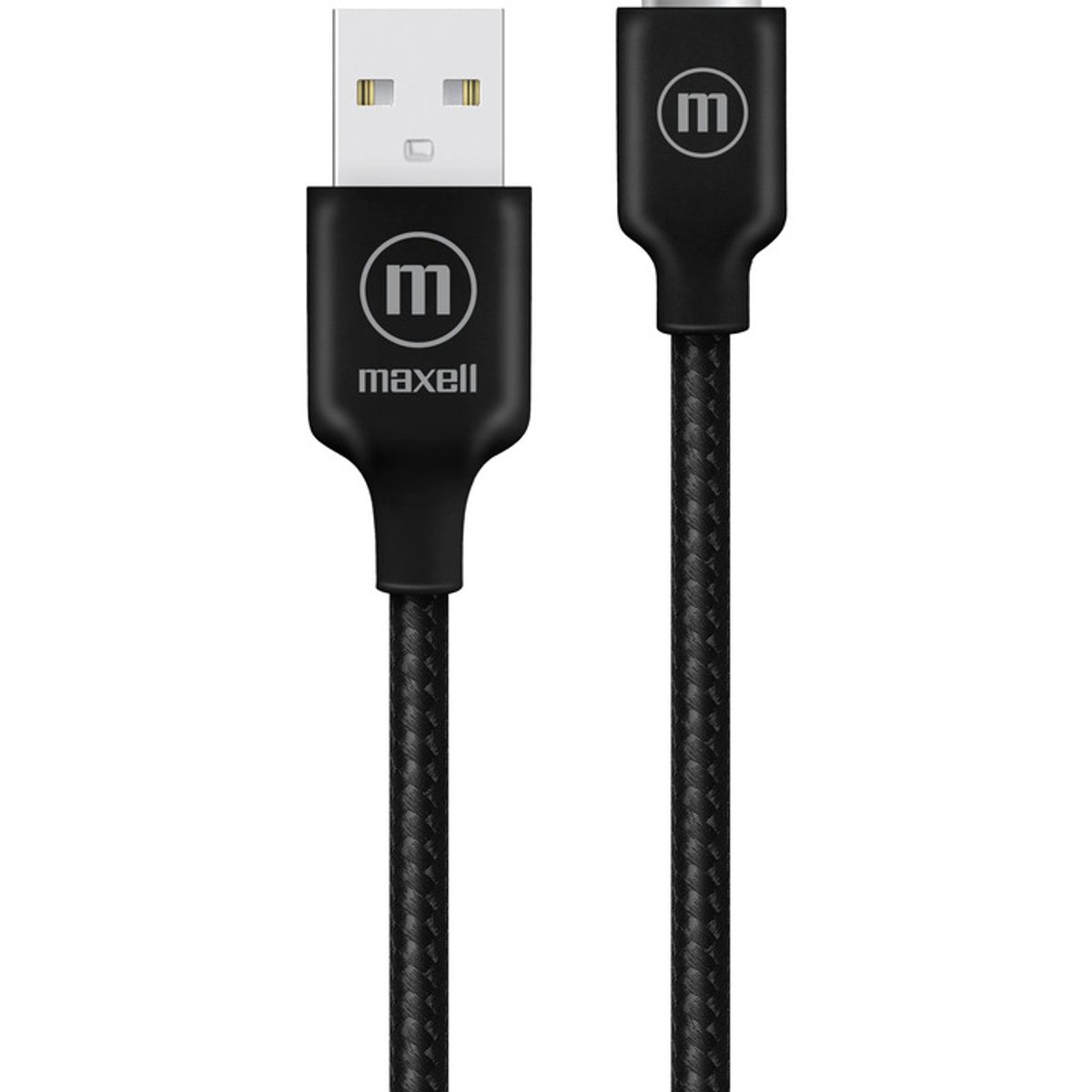 MAXELL - Cable Trenzado Usb A Usb-c Maxell 2 Metros Carga Rápida Negro