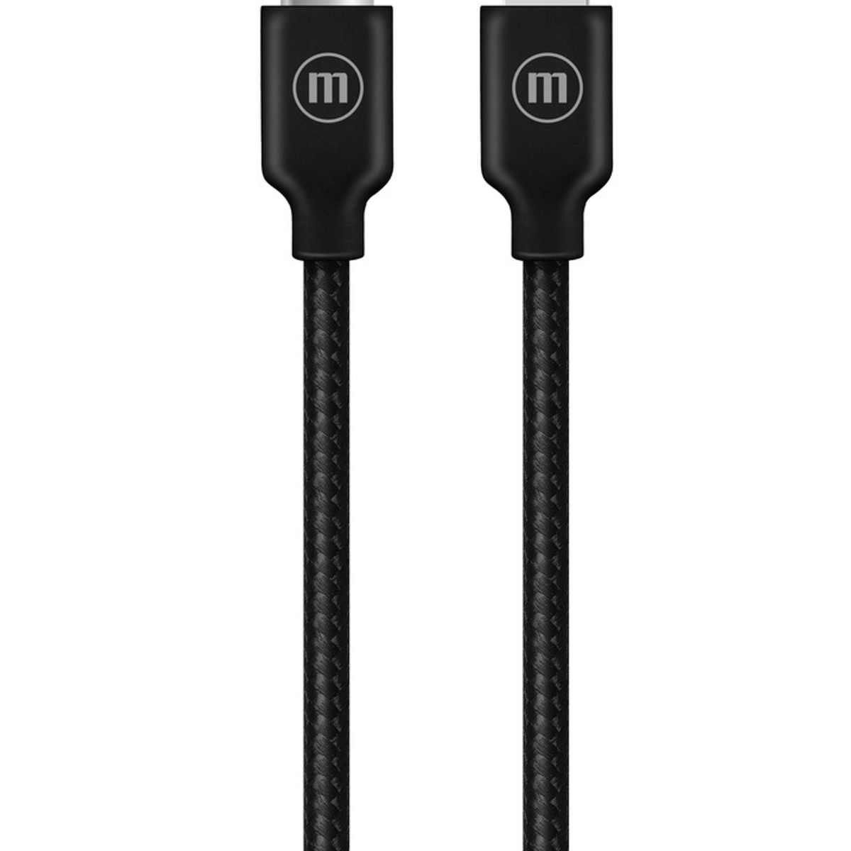 MAXELL - Cable Trenzado Usb-c A Lightning Maxell 2metros Carga Rápida Negro