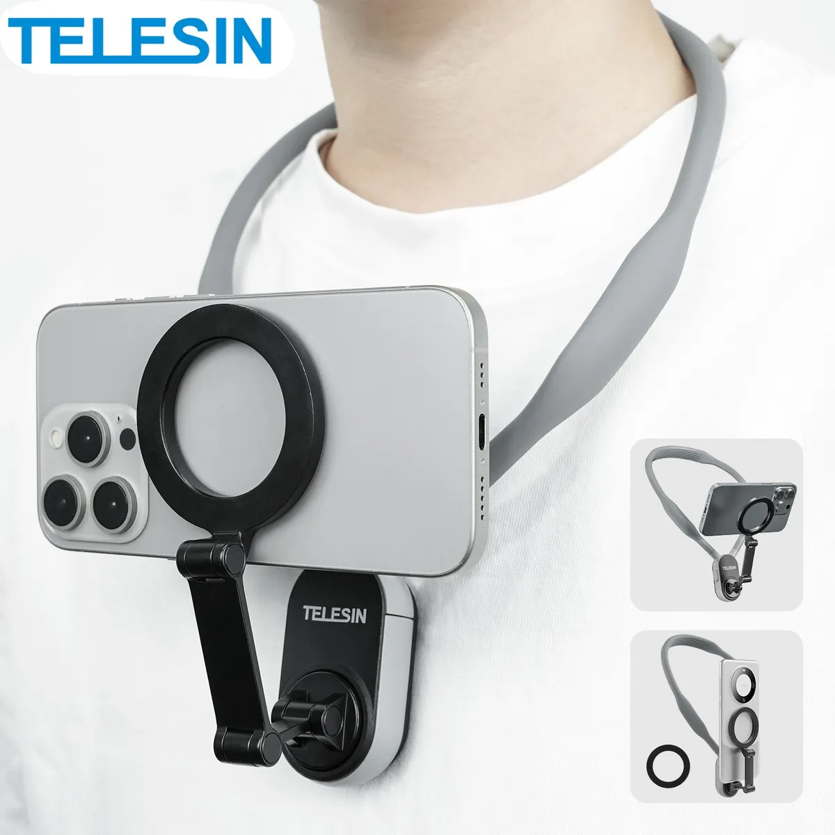 TELESIN - Soporte Correa de Cuello Magnético para Smartphone - Telesin