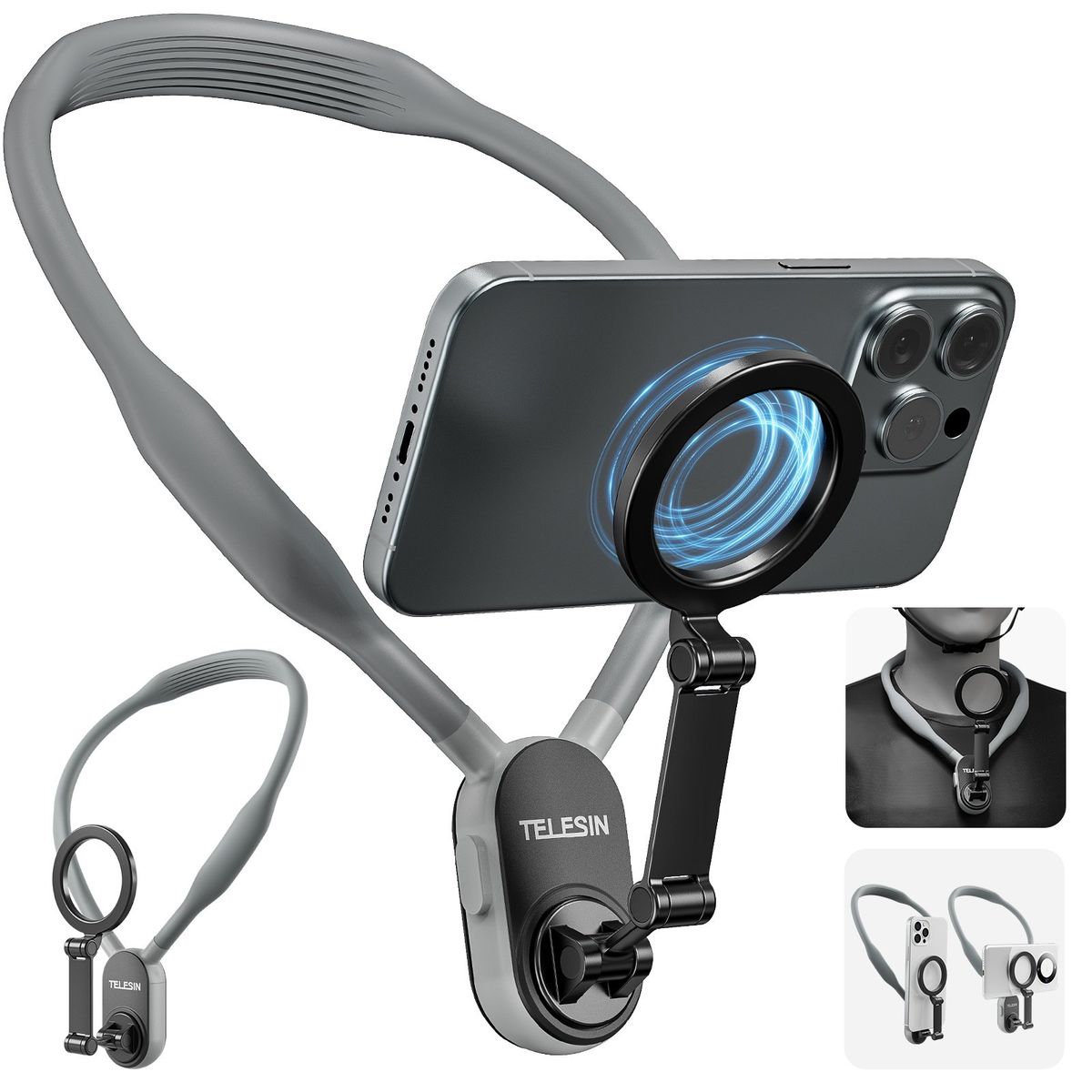TELESIN - Soporte Correa de Cuello Magnético para Smartphone - Telesin