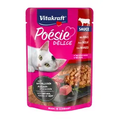 VITAKRAFT - Alimento Poesi Delice Gato Sabor Carne 85gr
