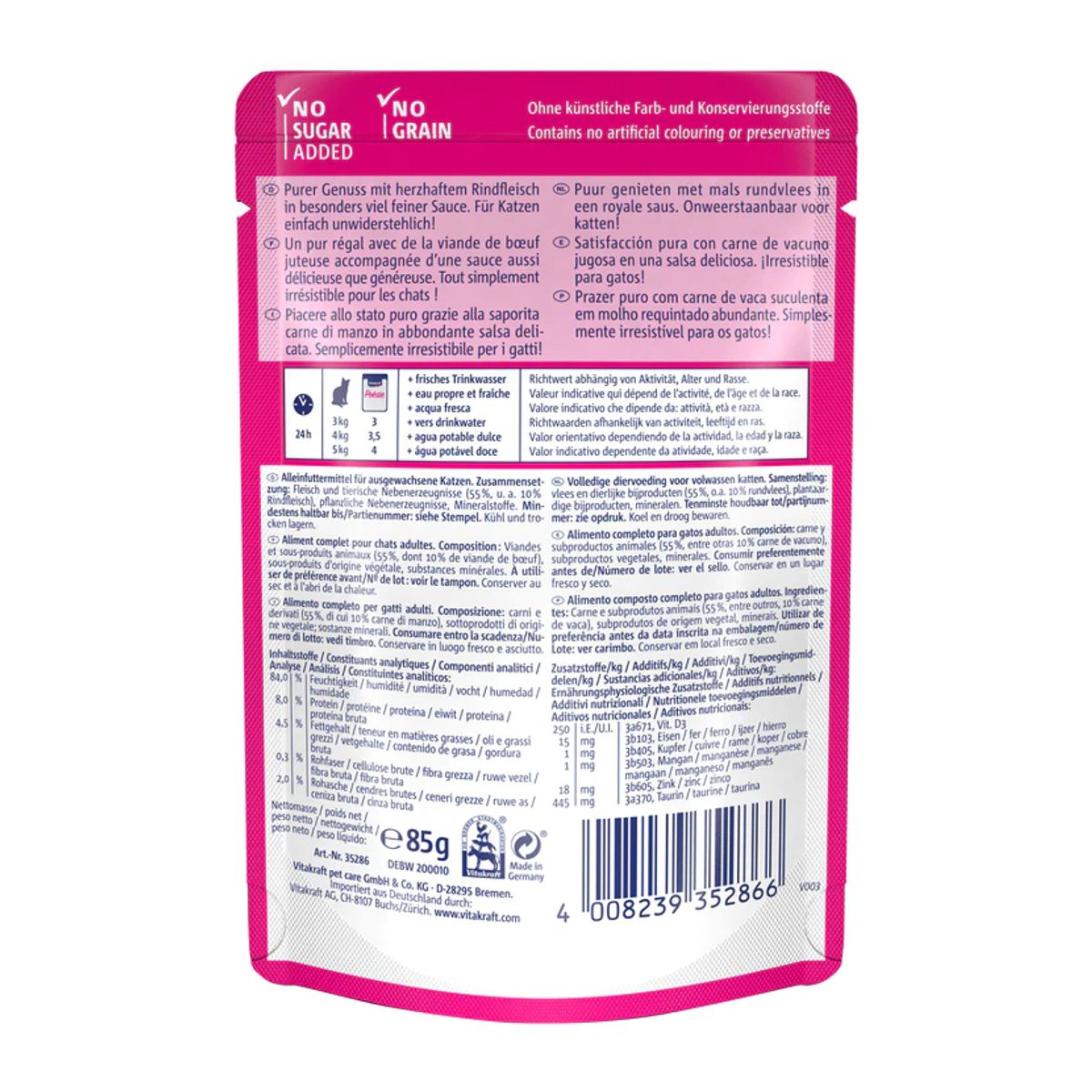 VITAKRAFT - Alimento Vitakraft Poesi Delice Gato Sabor Carne 85gr