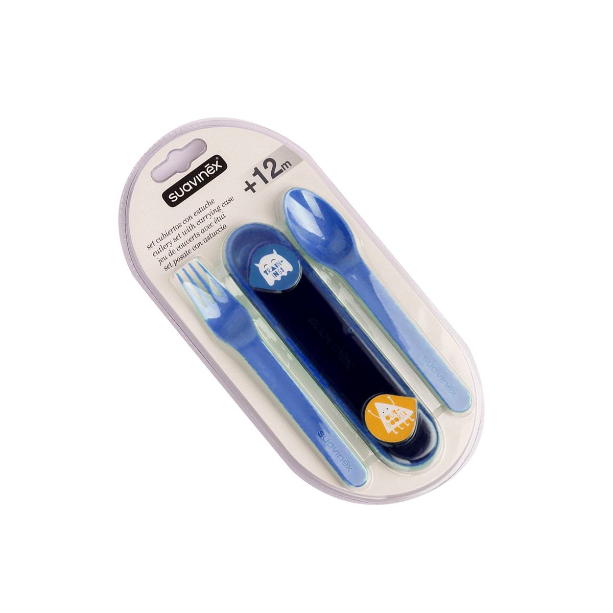 SUAVINEX - SET DE CUBIERTOS AZUL + ESTUCHE