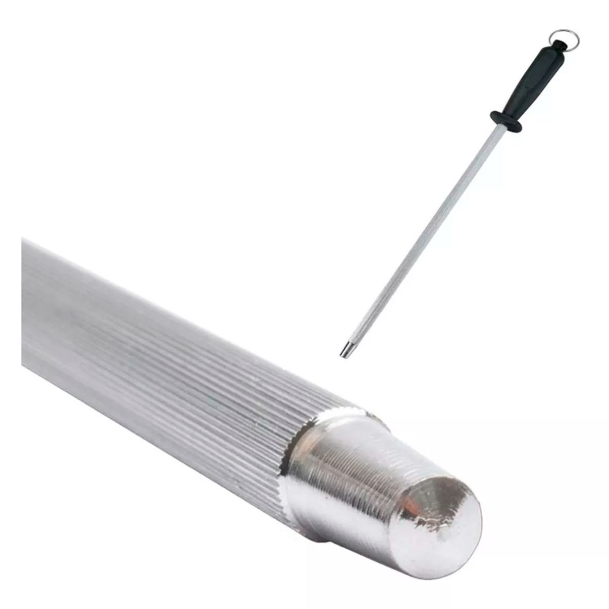 GENERICO - Chaira Estriada Afilador De Cuchillos 20 Cm