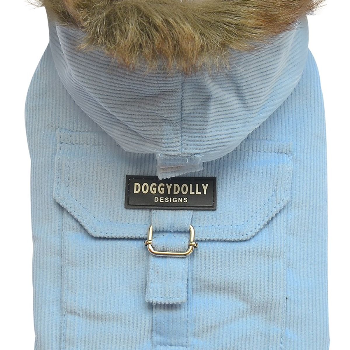 DOGGY DOLLY - Chaqueta Cotele Celeste-Perros Pequeños Talla M Doggy Dolly