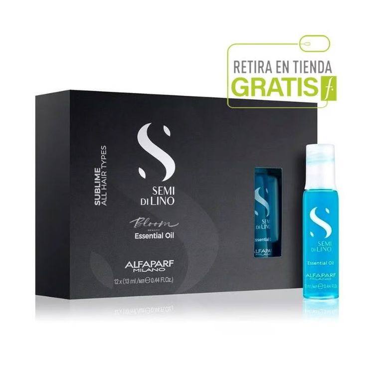 ALFAPARF Pack 12 Ampollas Capilares Essential Oil Semi di lino Brillo