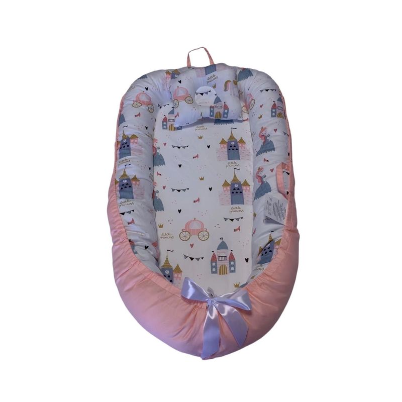 BABYLUNA - Cama Cojín Nido Colecho Con Almohada De Algodón Reforzada D9