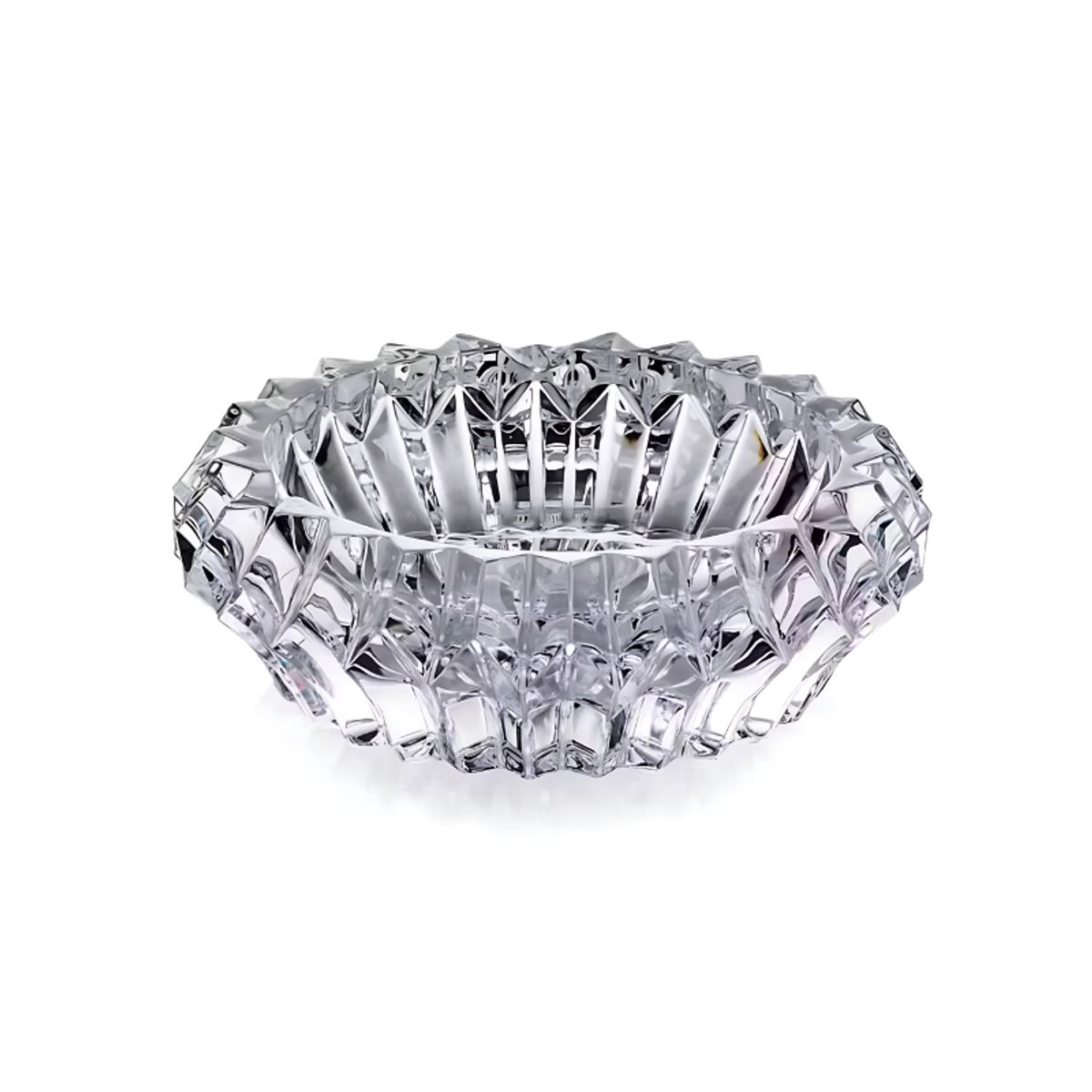 GENERICO - Cenicero De Vidrio Redondo Decoración Hogar Diamante