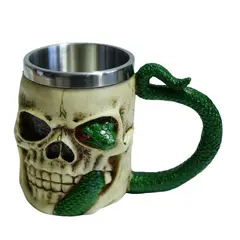 GENERICO - TAZON TE MATE MEDIEVAL CALAVERA 420CC