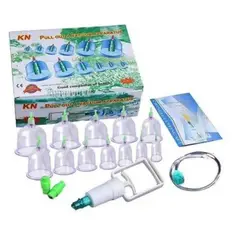 GENERICO - KIT 12 VENTOSAS MASAJES ELIMINA DOLORES TECNICA CHINA AM10