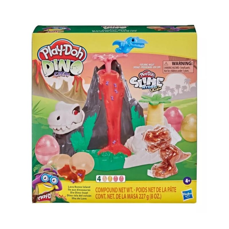 GENERICO - Play-Doy isla volcán figuras de dinosaurios