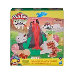 GENERICO - Play-Doy isla volcán figuras de dinosaurios