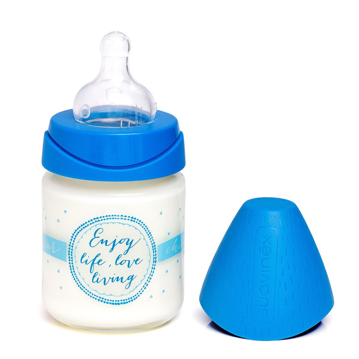 SUAVINEX - MAMADERA VIDRIO 120ML SILICONA ENJOY