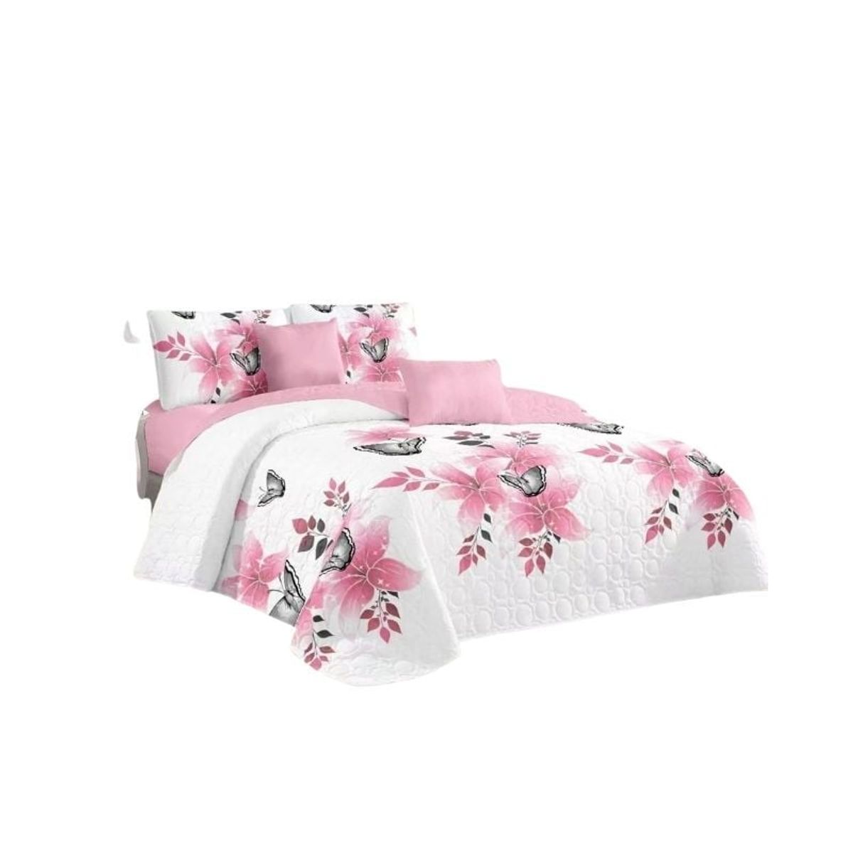 GENERICO - Cubrecama Quilt De Verano 2 Plazas Diseños Estampados Floral