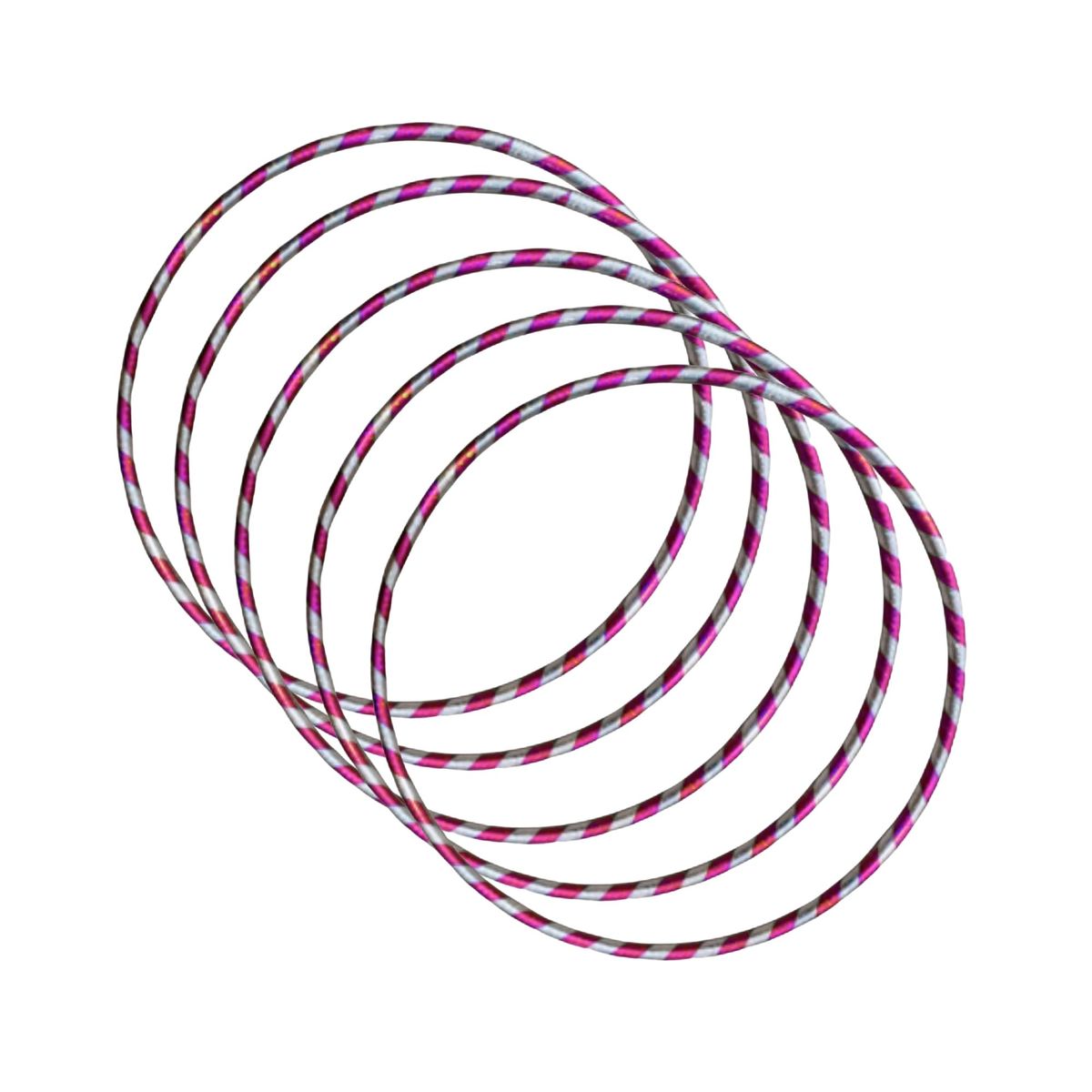 GENERICO - Ula Ula Aro Artístico Pack X 5 Unidades Medidas 65cm