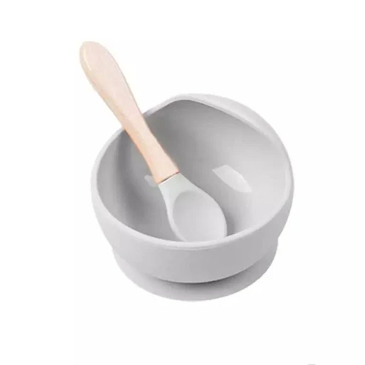 KIDSCOOL - Set De Alimentación Silicona 6 piezas Blanco