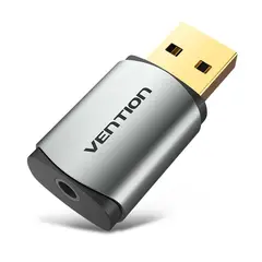 VENTION - Adaptador Tarjeta de Sonido Externa USB a Jack 35mm -
