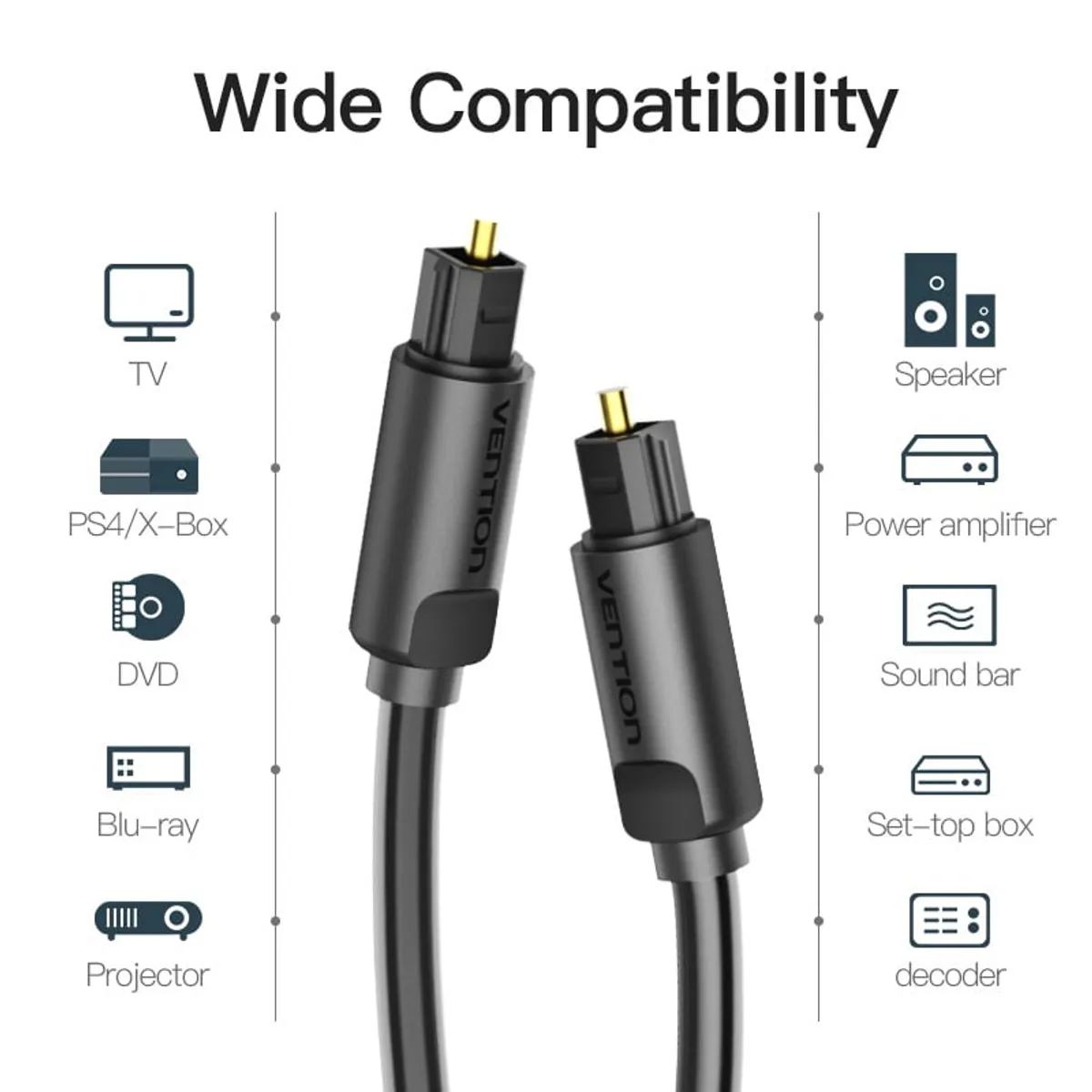 VENTION - Cable de Fibra Optica-2M - Vention