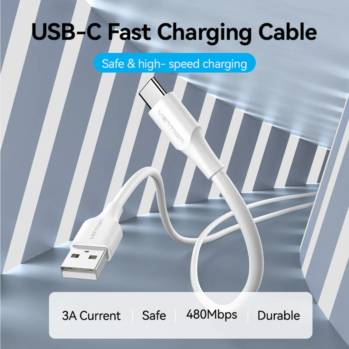 VENTION - Cable USB 20 A a C 3A - Vention-2M