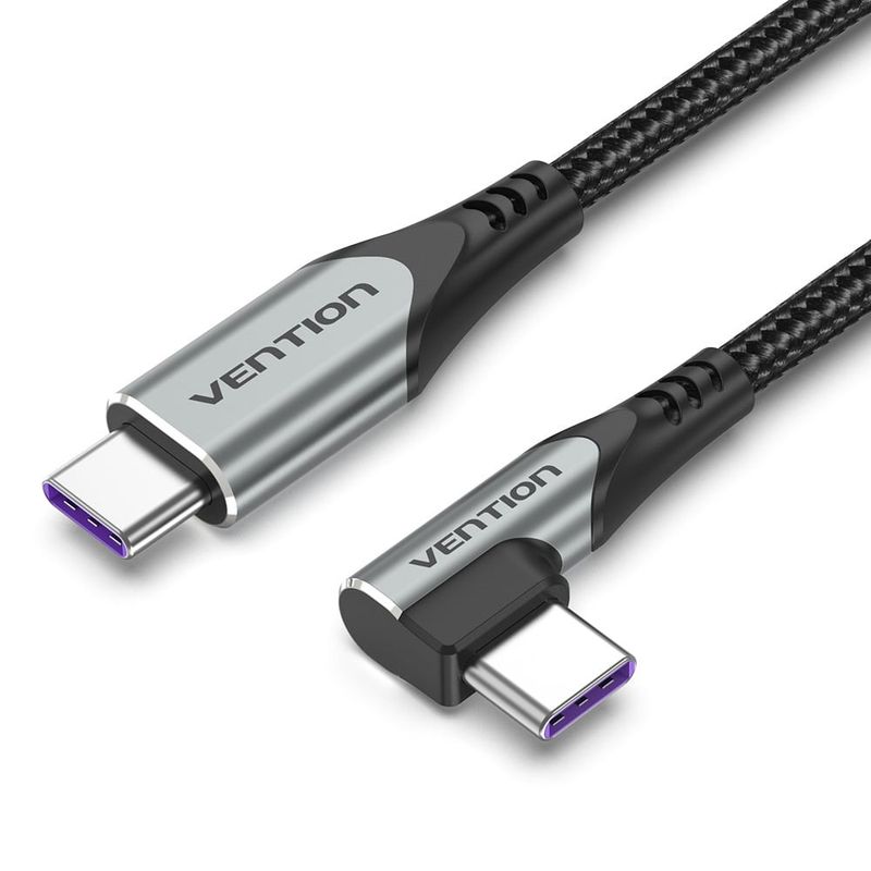 VENTION - Cable USB-C a USB angulado 5A de Aluminio-2M - Vention