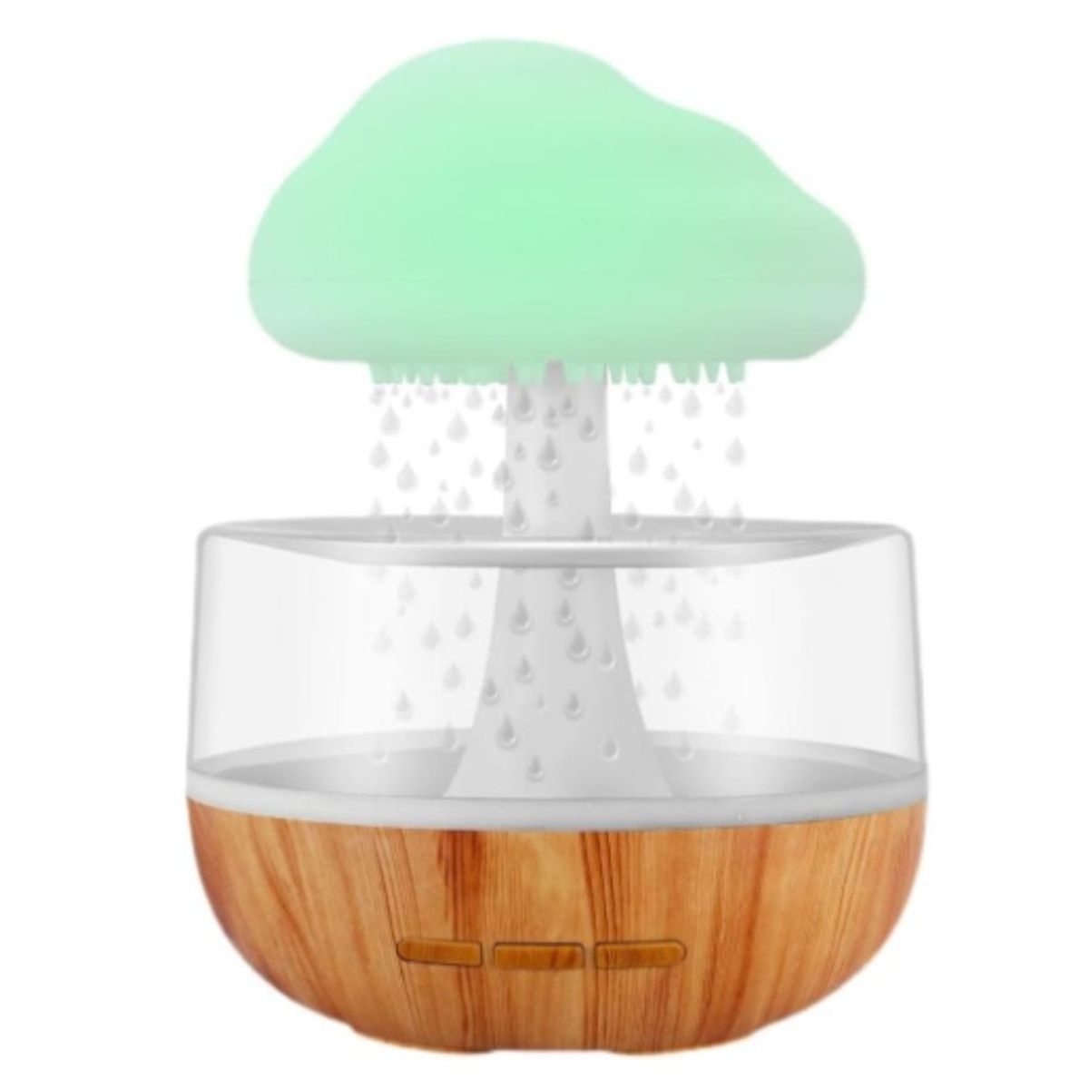 OEM - Lámpara Humidificador 2 En 1 De 7 Colores Sonido De Lluvia
