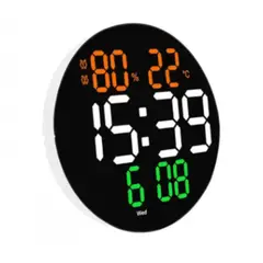 OEM - Reloj Circular Pared Digital LED Horas Semana Fecha Temperatura
