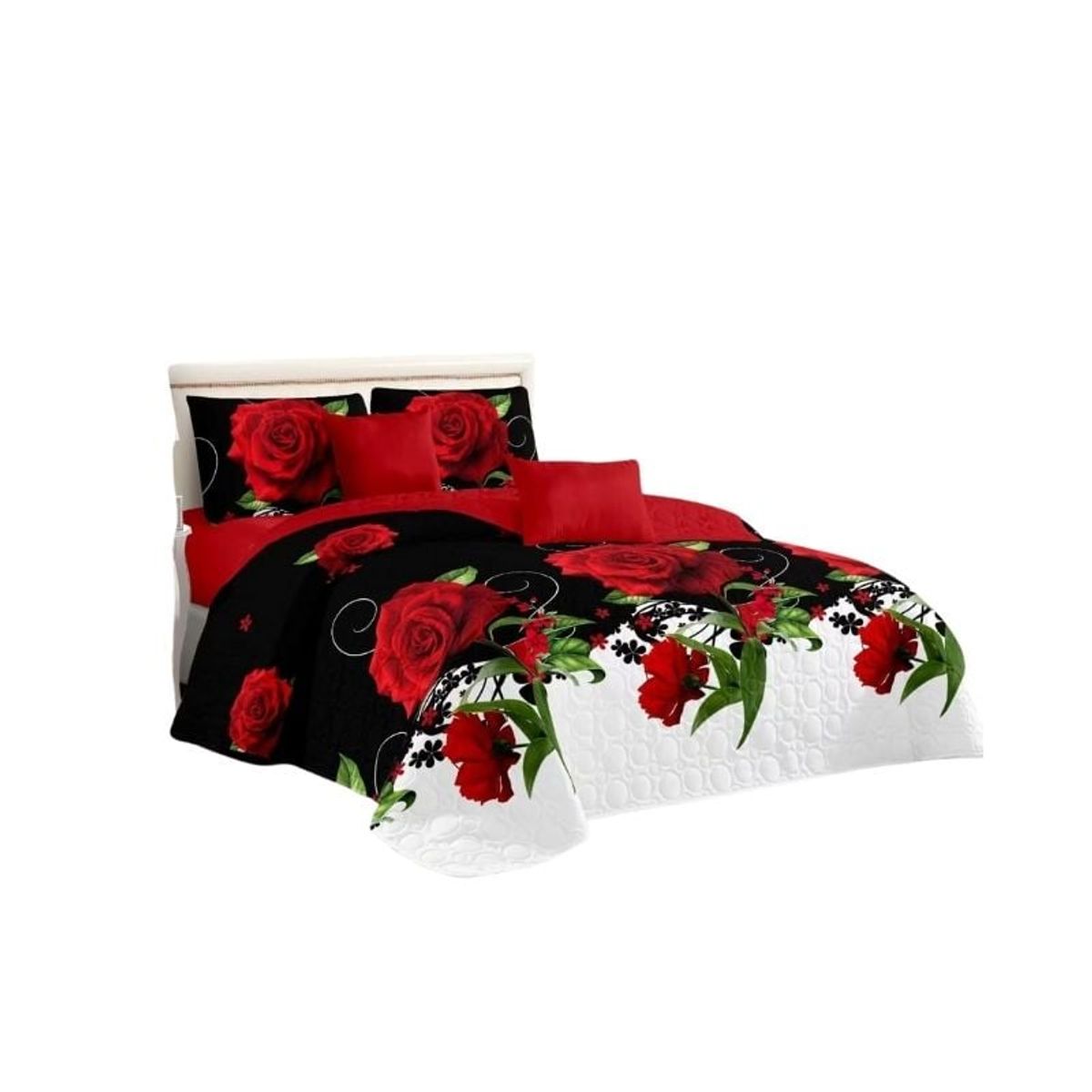 GENERICO - Cubrecama Quilt De Verano King Diseños Estampados Floral