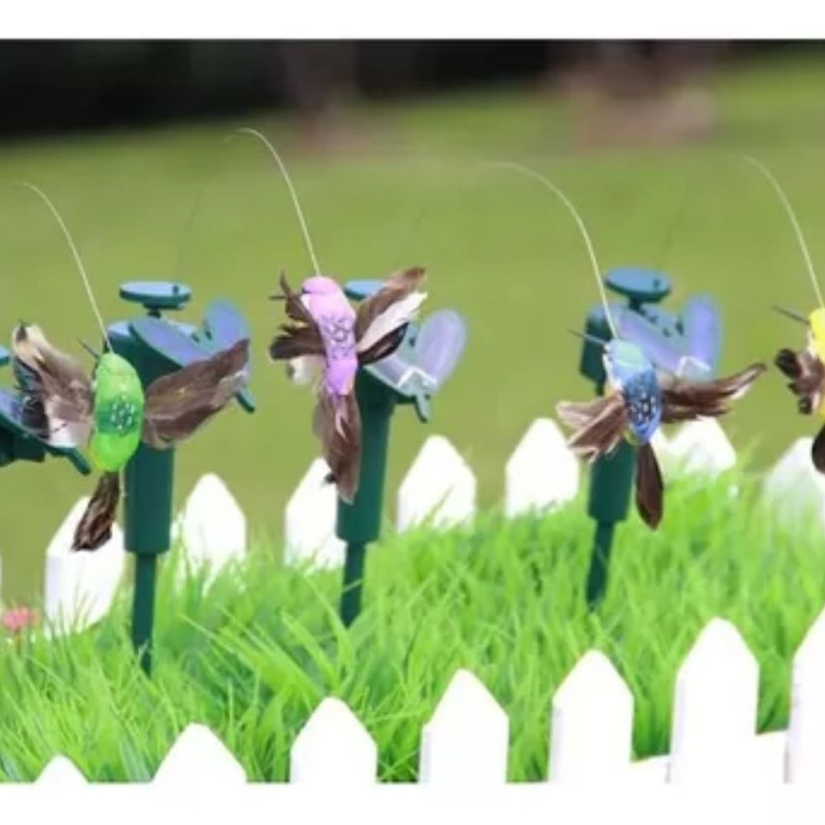 OEM - Set De 03 Colibrí Solar Giratorio Decoración Jardín Flores Plantas